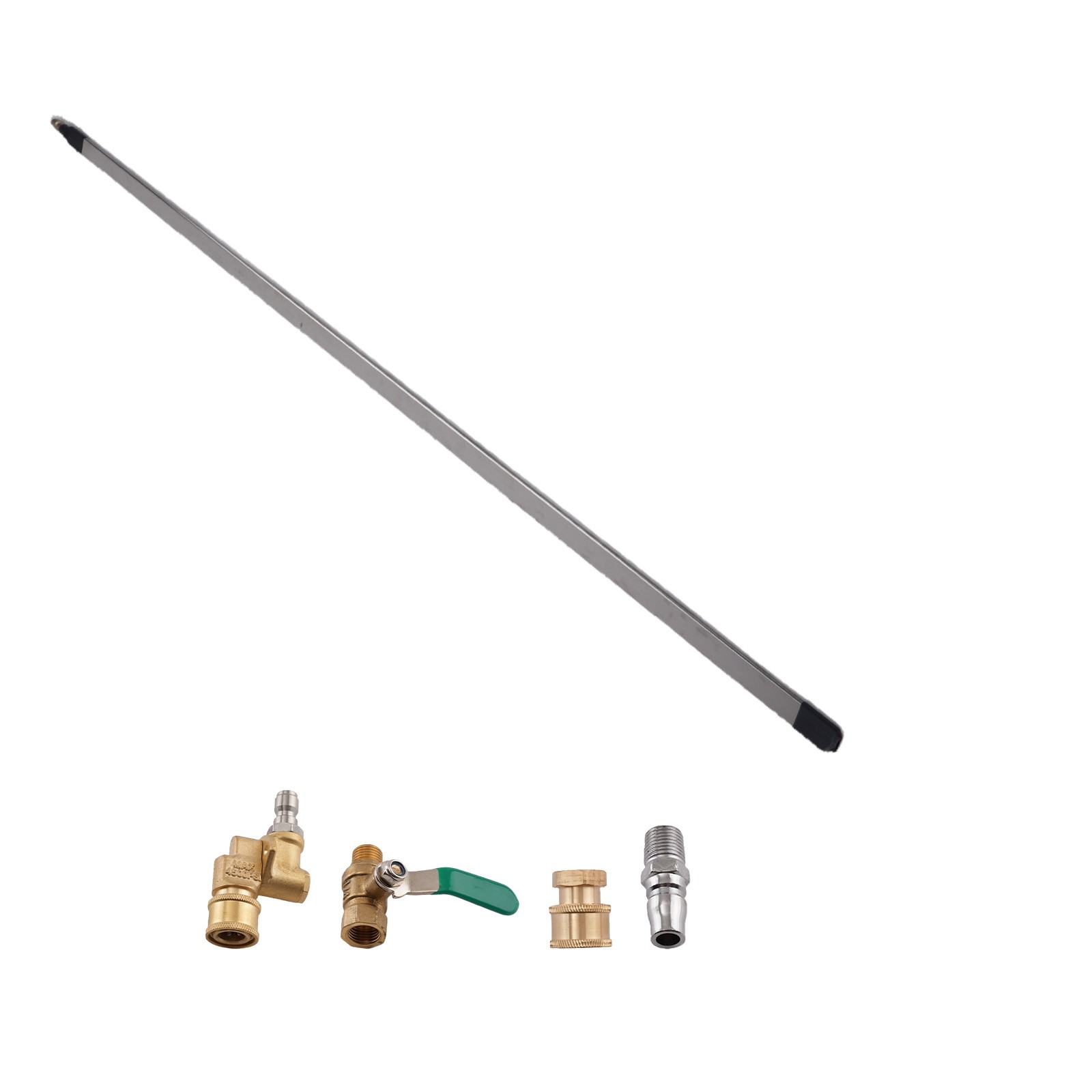 39.4” High Pressure Radiator Flush Wand Stainless Steel Cleaning Gun Tool