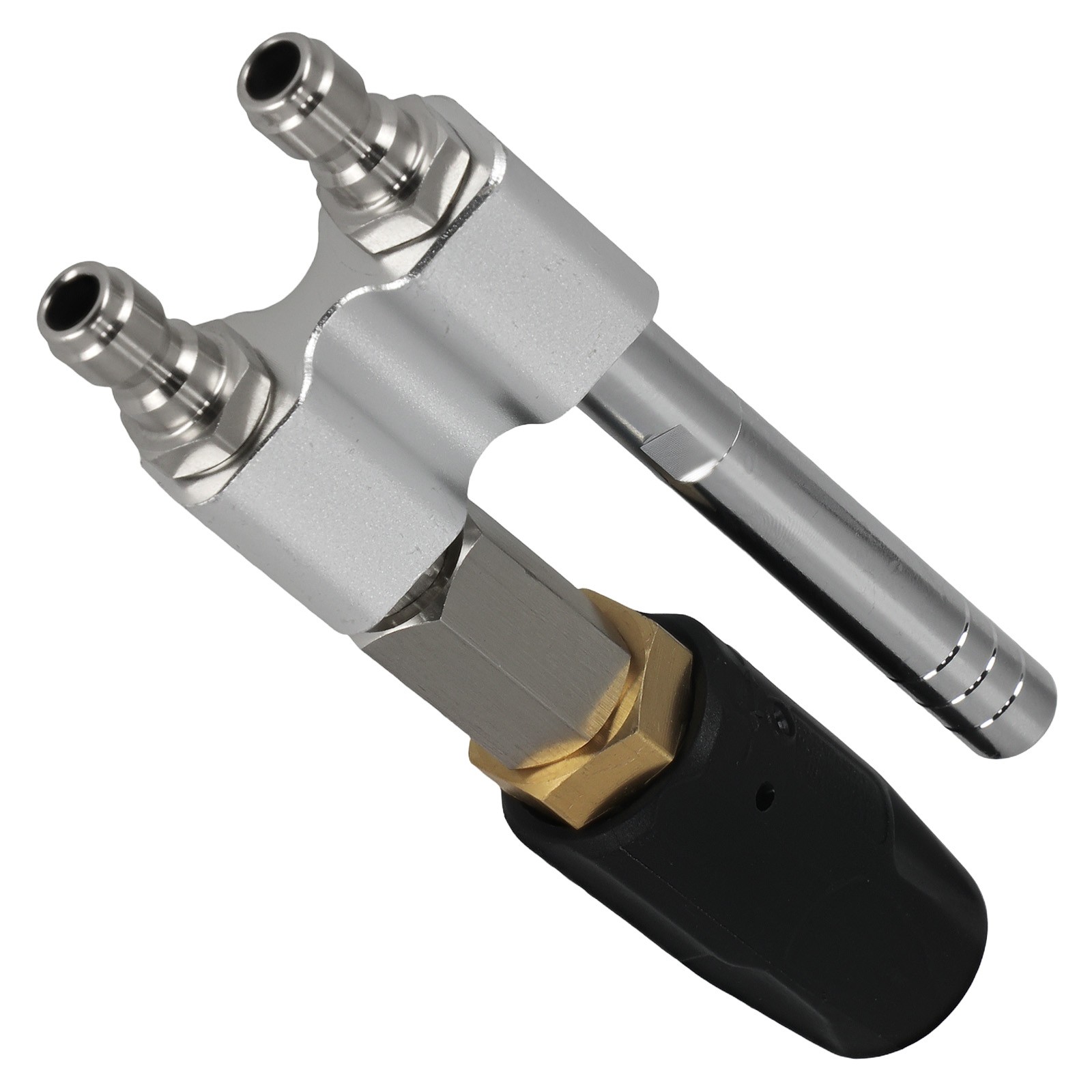 1PC 6000 PSI Brass Pressure Washer Nozzle 2-in-1 Soft Wash Tip 0-60° Spray