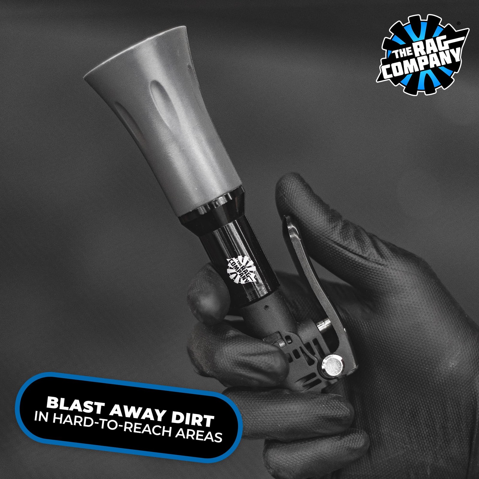 The Rag Company – Ultra Air Blaster Mini – Lift and Blast Dirt Black