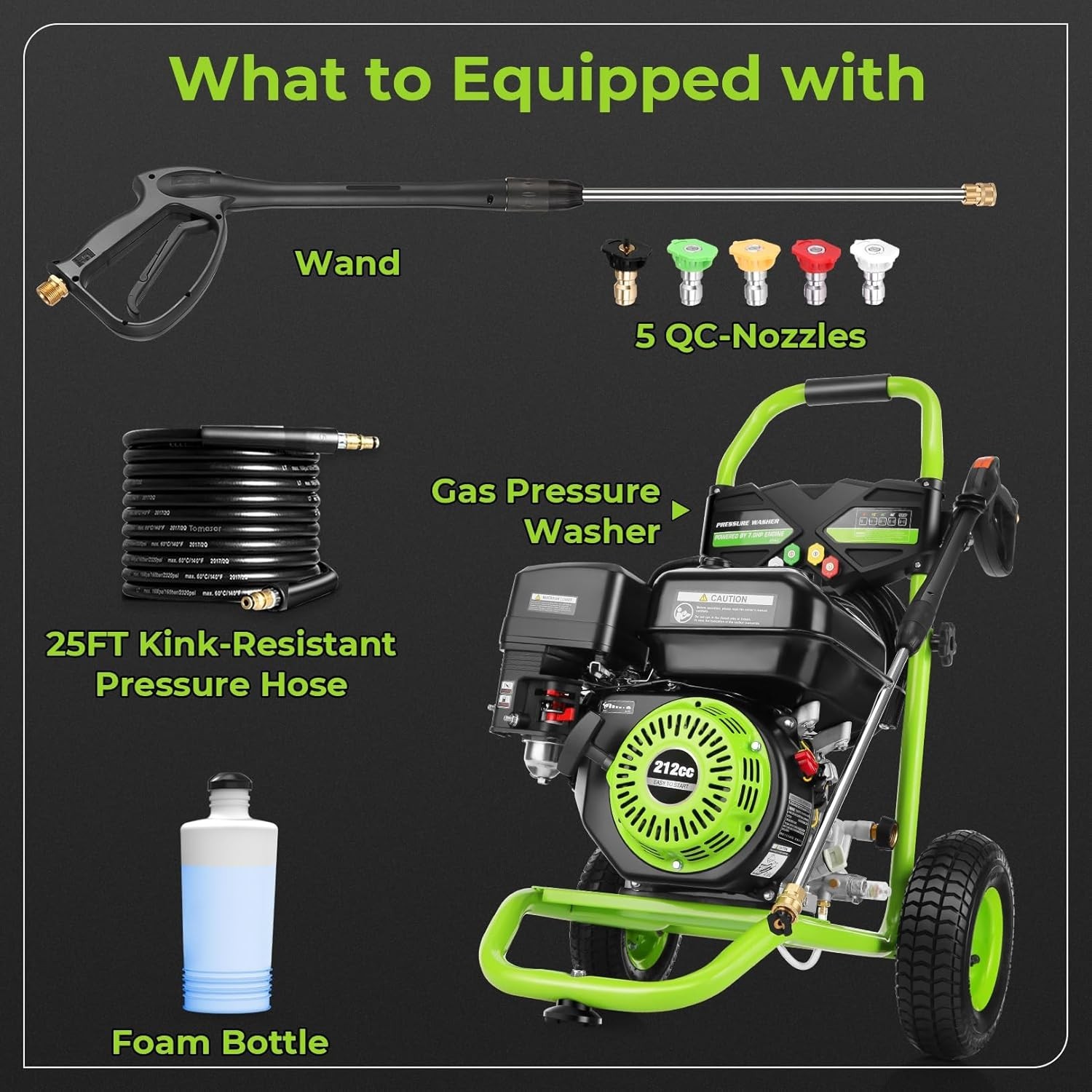 Ultimate 4200 PSI Gas Powered Washer – Versatile & EPA Compliant for Outdoor Use