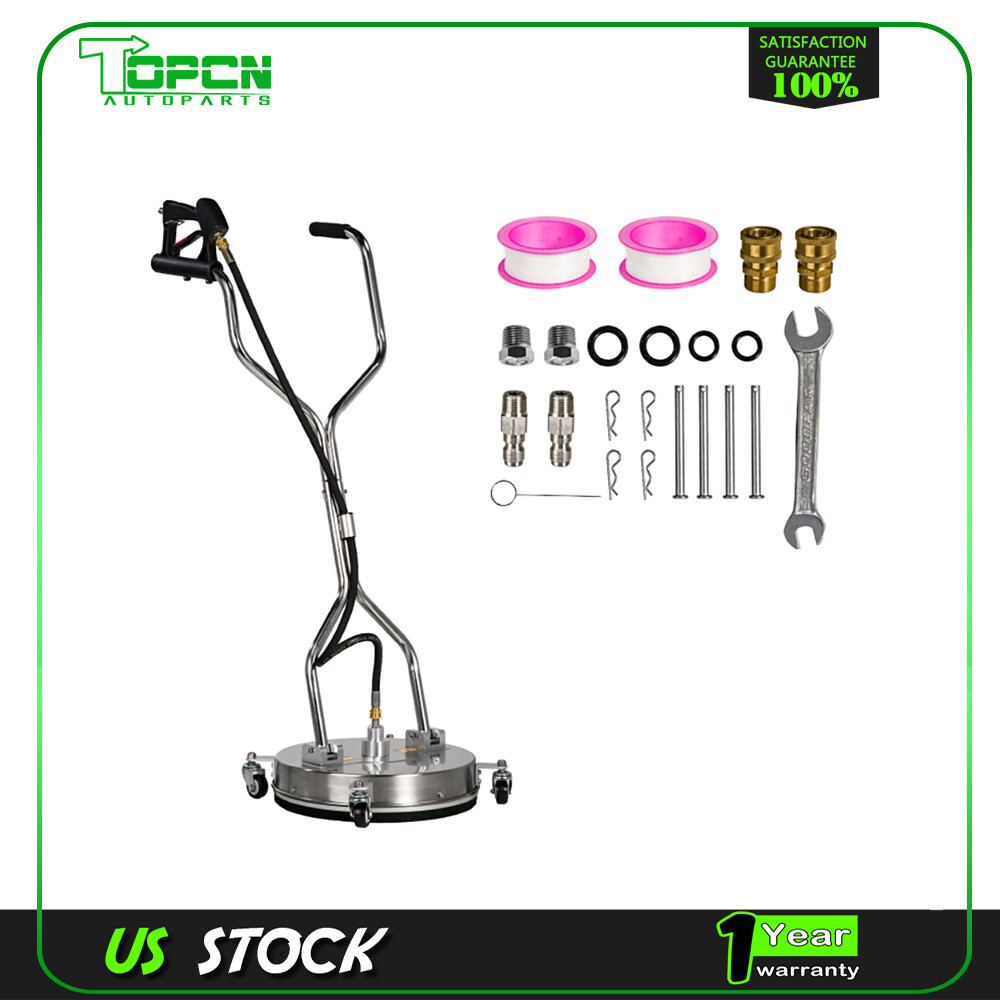 16.5″ Pressure Washer Surface Cleaner With Handles & 4 Spinner Wheels
