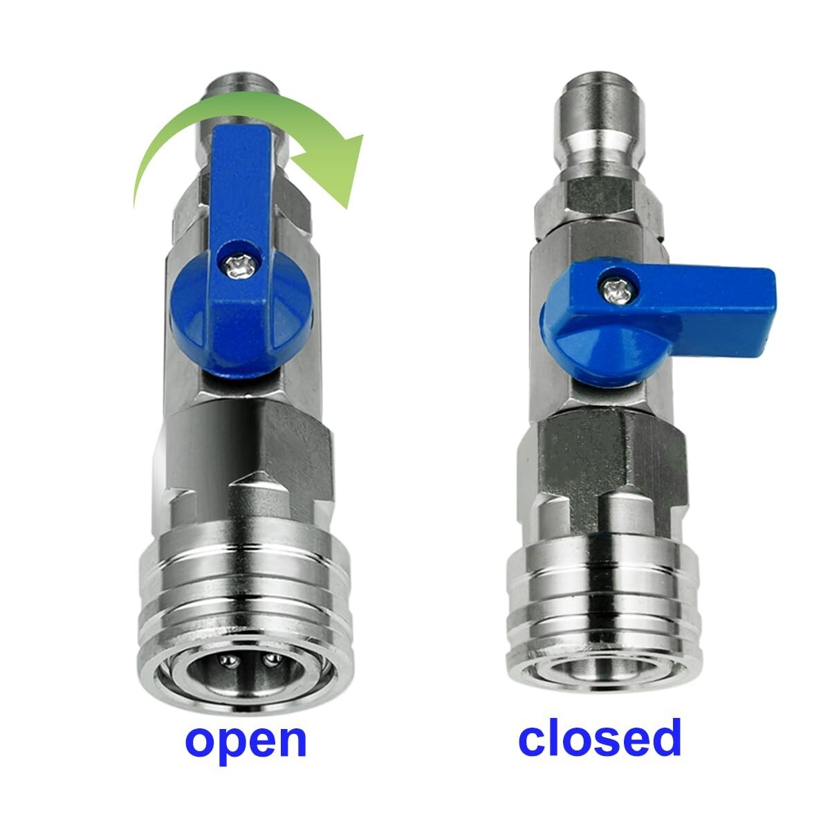 High Pressure Washer Ball Valve Kit 3/8 NPT Quick Connector 4500 PSI for Power W