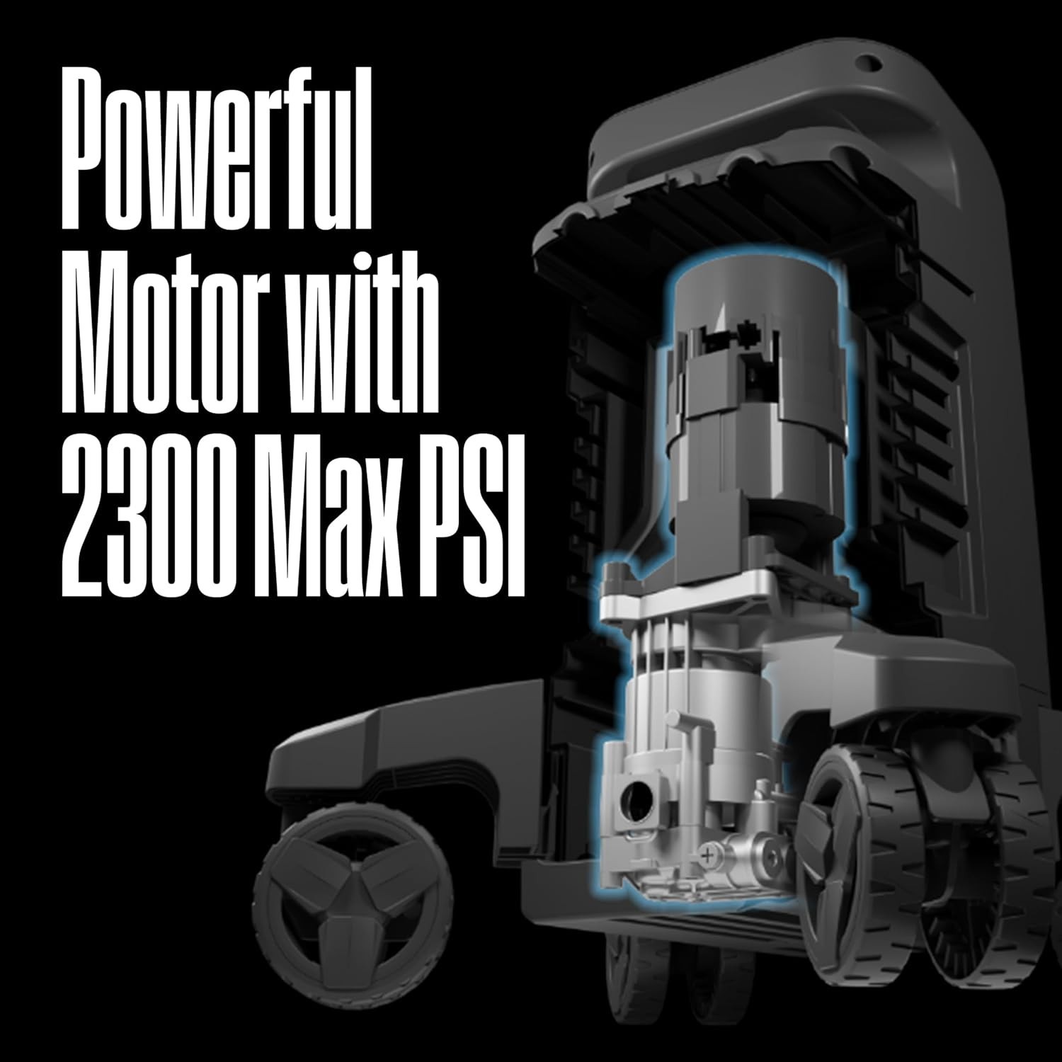 Epx3100 Electric Pressure Washer, 2300 Max PSI 1.76 Max GPM with Anti-Tipping Te