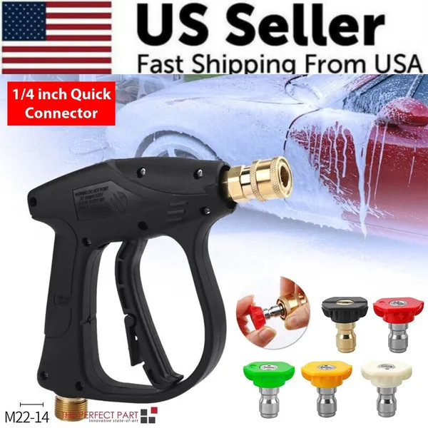 4000 PSI High Pressure Washer Short Wand Foam Sprayer for Car Wash Cleaning