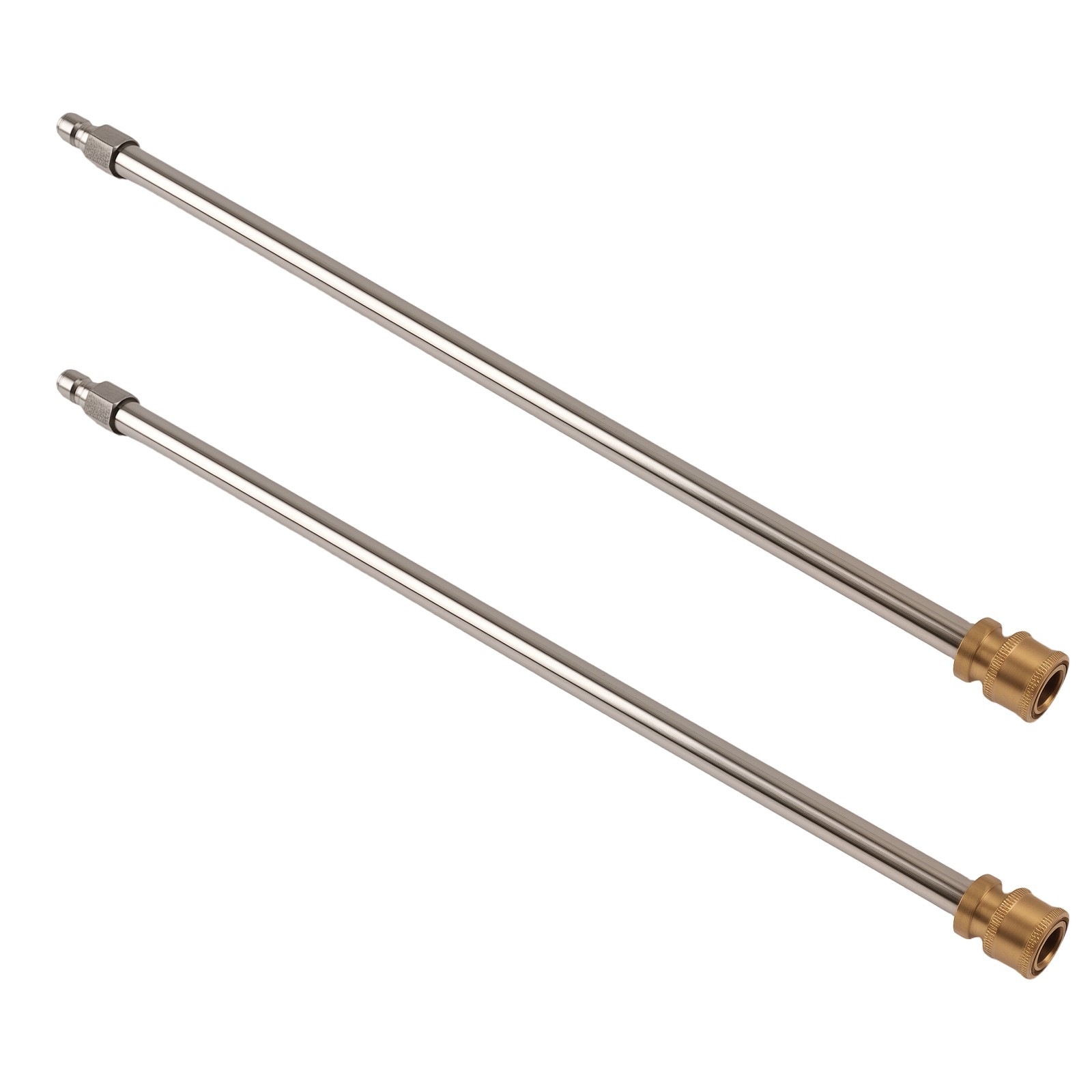 2 Pack 17in Pressure Washer Extension Wand Stainless 1/4″ Quick Connect 4000PSI