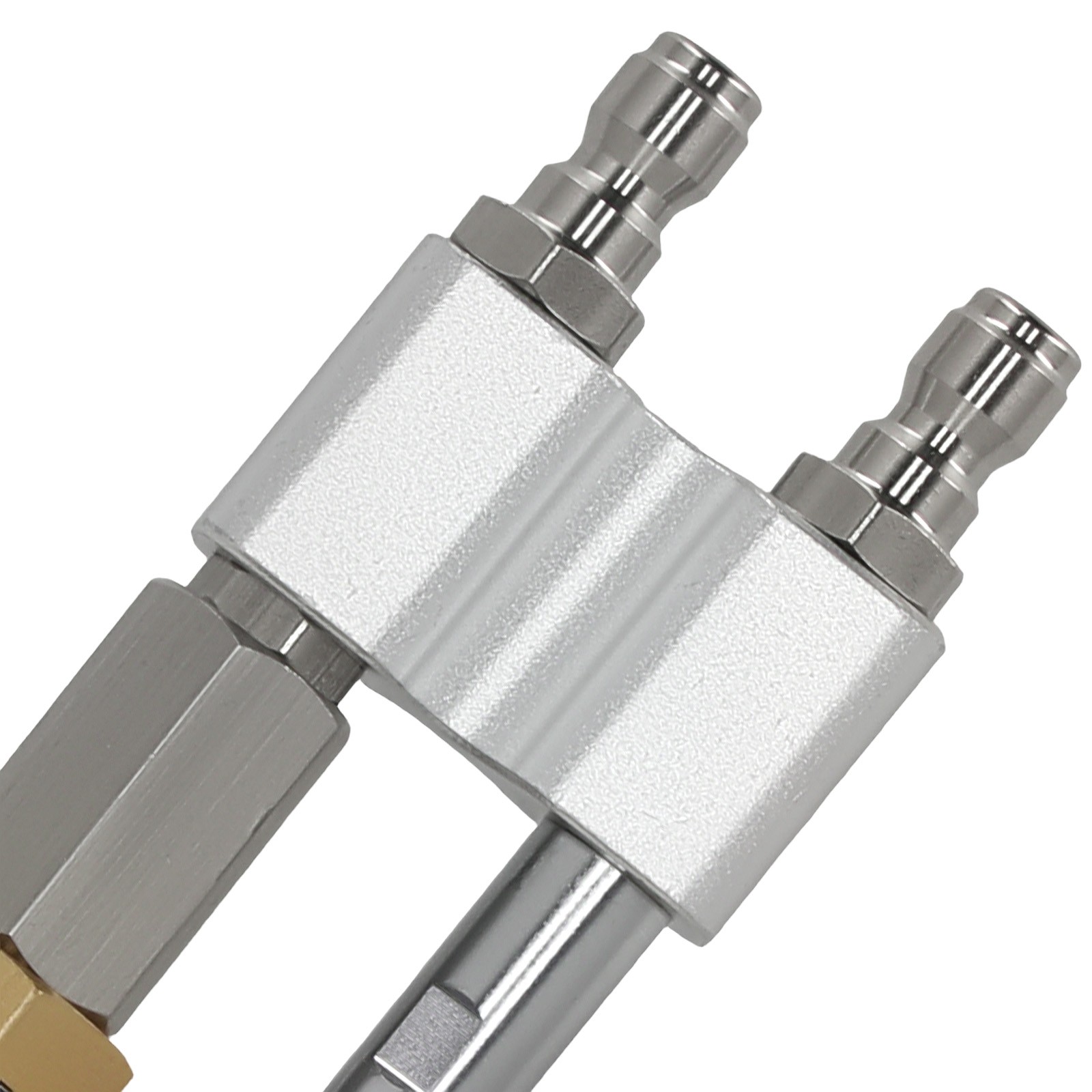 2-in-1 Adjustable Brass Nozzle for Pressure Washer 6000 PSI Soft Wash Tip 0-60°