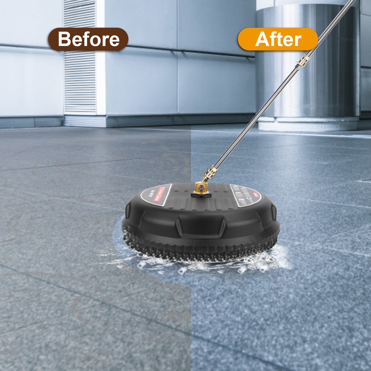 15″ Pressure Washer Surface Cleaner 4000 PSI Power Washer Driveway Broom