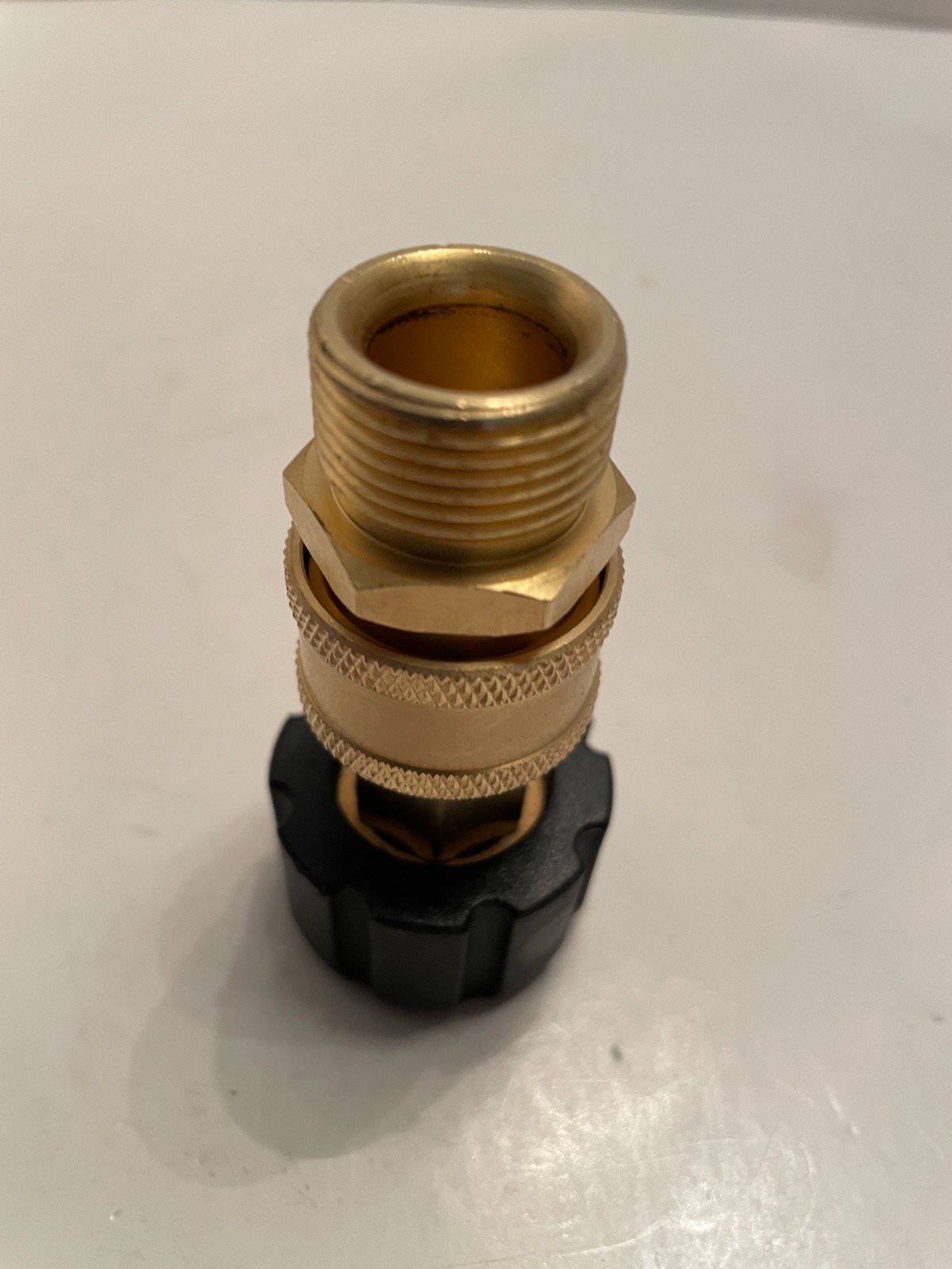 2 PCs Pressure Washer Quick Connect Fittings Brass Adapters 14MM to 3/8 Inches