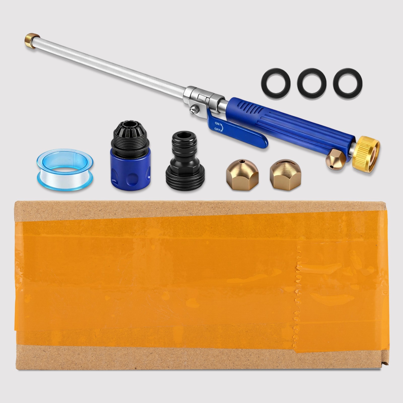 Aluminum Alloy High Pressure Washer Gun With Two Adjustable Steam Modes Nozzles