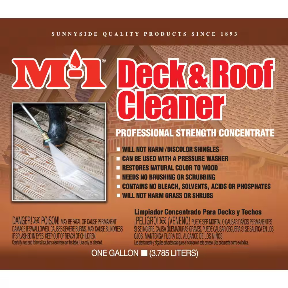 128 Oz. 1 Gal. Deck and Roof Outdoor Cleaner Concentrate (4-Pack)