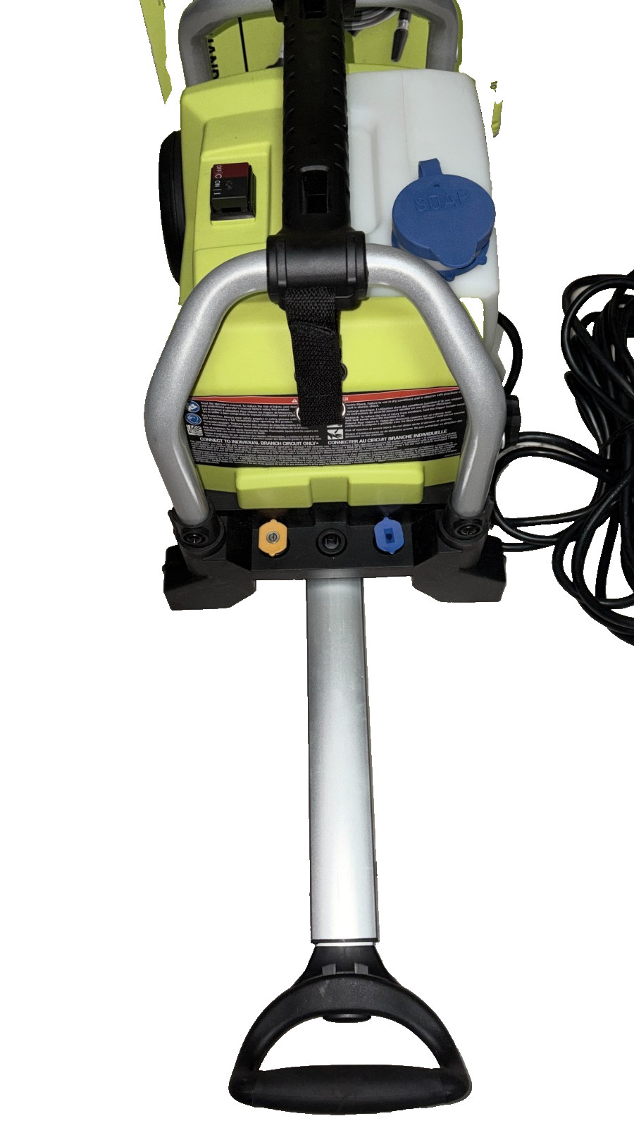 RYOBI RY1419MT 1900 PSI 1.2 GPM Electric Pressure Washer – No Hose or Wand