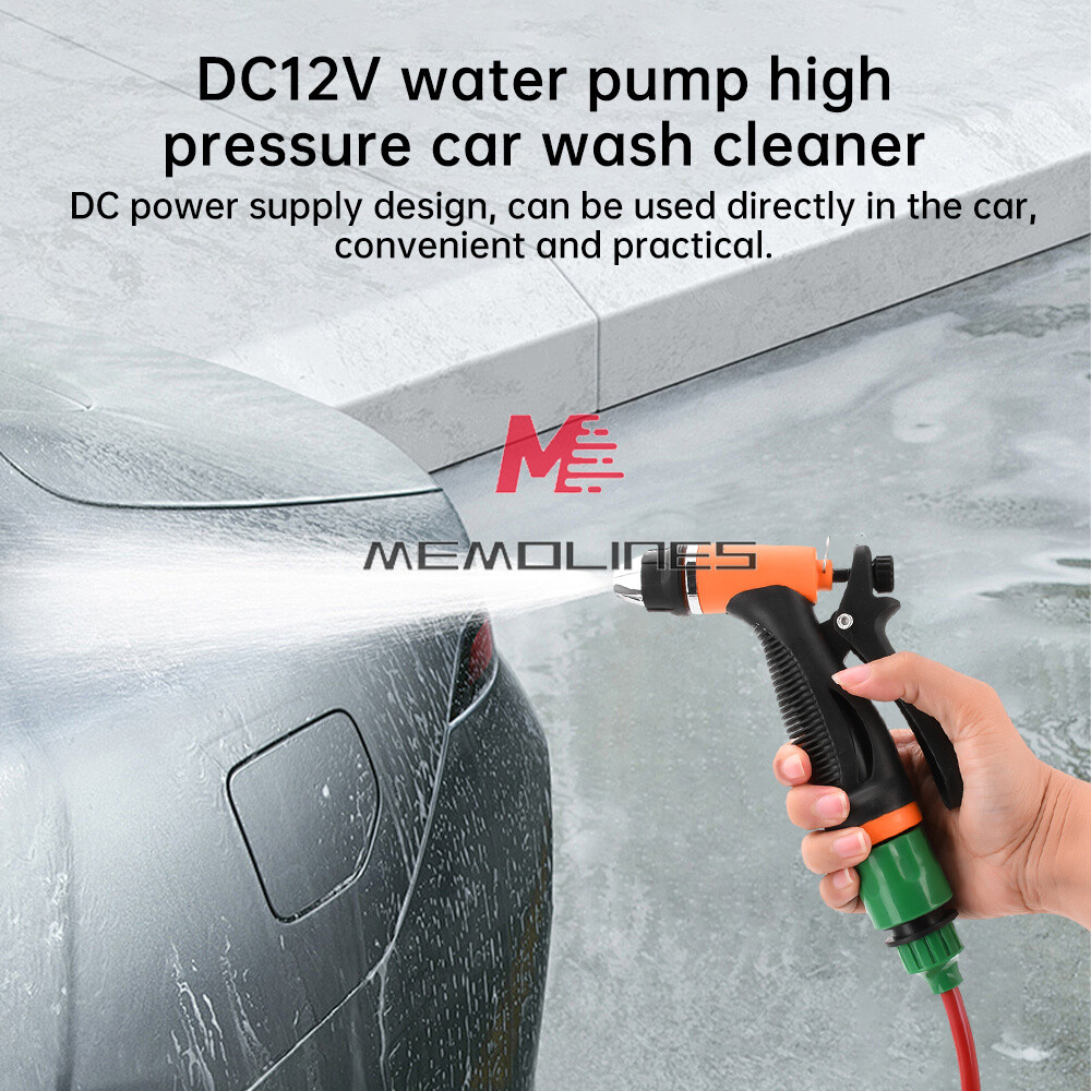 DC12V Portable Car High Pressure Washer Water Wash Cleaner Pump Kit Self-Priming