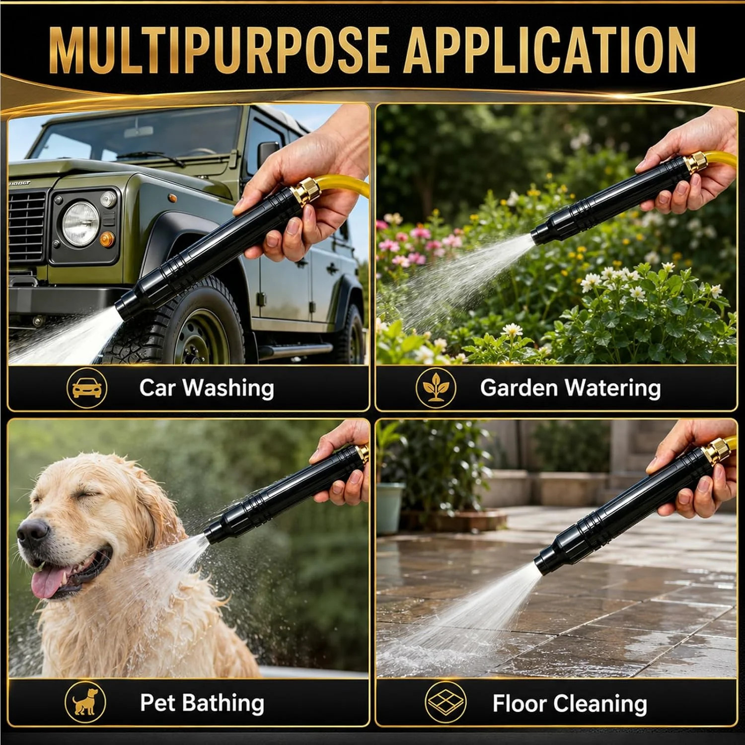 High Pressure Power Washer Nozzle with Connector Set, 2026 New Adjustable Home H