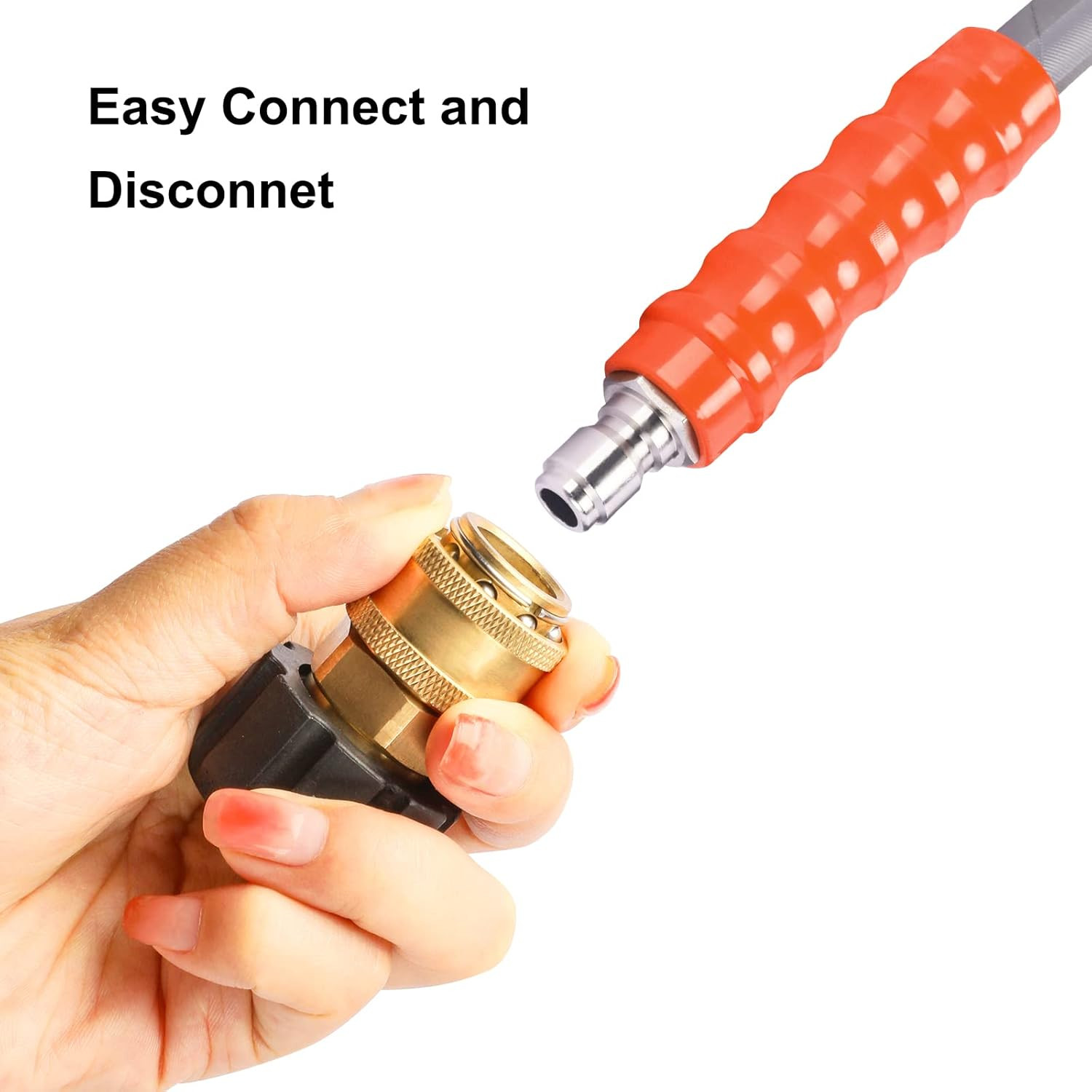 Pressure Washer Adapter Set, M22 14Mm to 3/8 Inch Quick Connect and Disconnect F