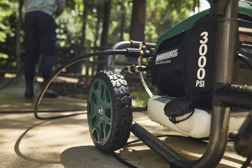 3000PSI 2.0 Max GPM 14 Amp Corded Electric Pressure Washer Wheelbarrow Cleaner