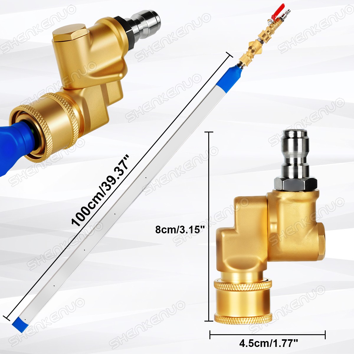 100CM Radiator Cleaning Wand–Pressure Washer Tool for Cars,Trucks & Rvs,Dual-Use