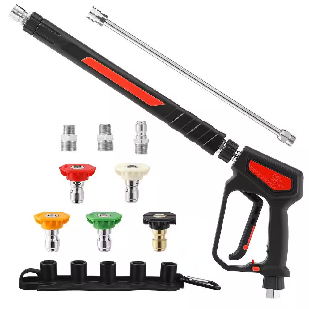 5000 PSI 1/4″ Quick Connect Pressure Washer Gun, 12 GPM, Power Washer Gun with S