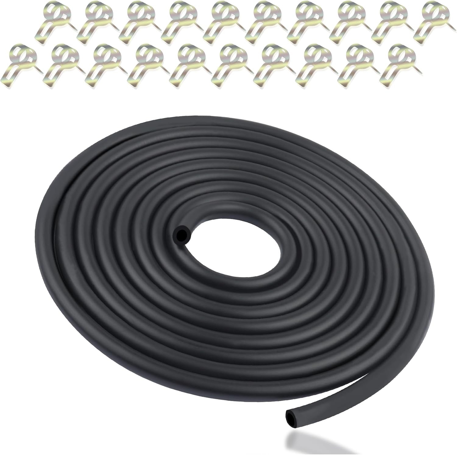 Universal Car Fuel Line Repair Kit with 1/4″ Fuel Hose & 2/5″ Hose Clamp,9.85Ft
