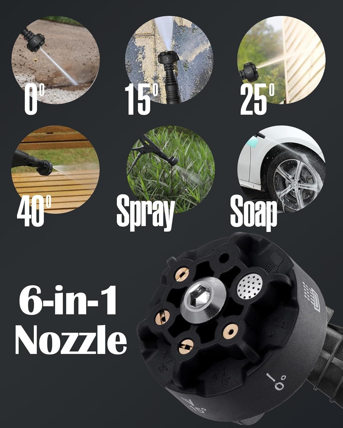 Portable Cordless Pressure Washer with Water Tank Battery Powered