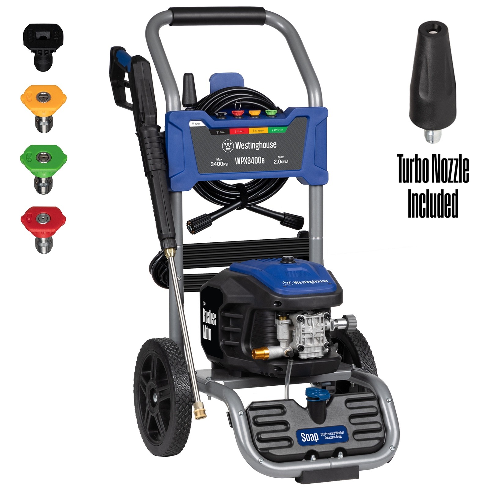 Westinghouse WPX3200 Gas Pressure Washer, 3200 PSI and 2.5 Max GPM – PARTS ONLY
