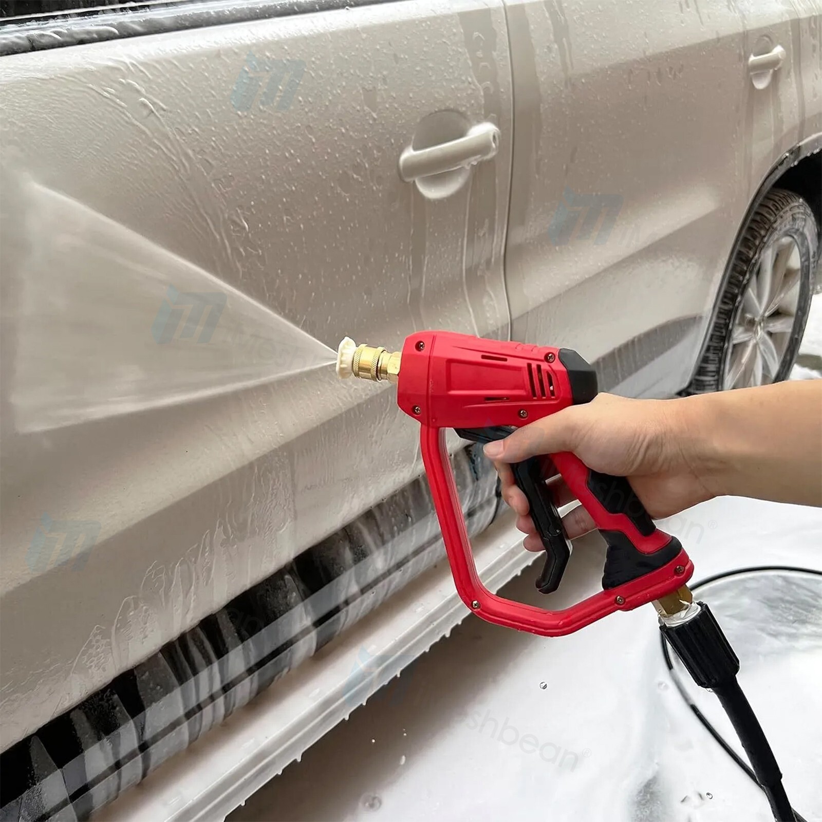 High Pressure 4350PSI Car Power Washer Gun Spray Wand Lance 5 Nozzles 3 Length