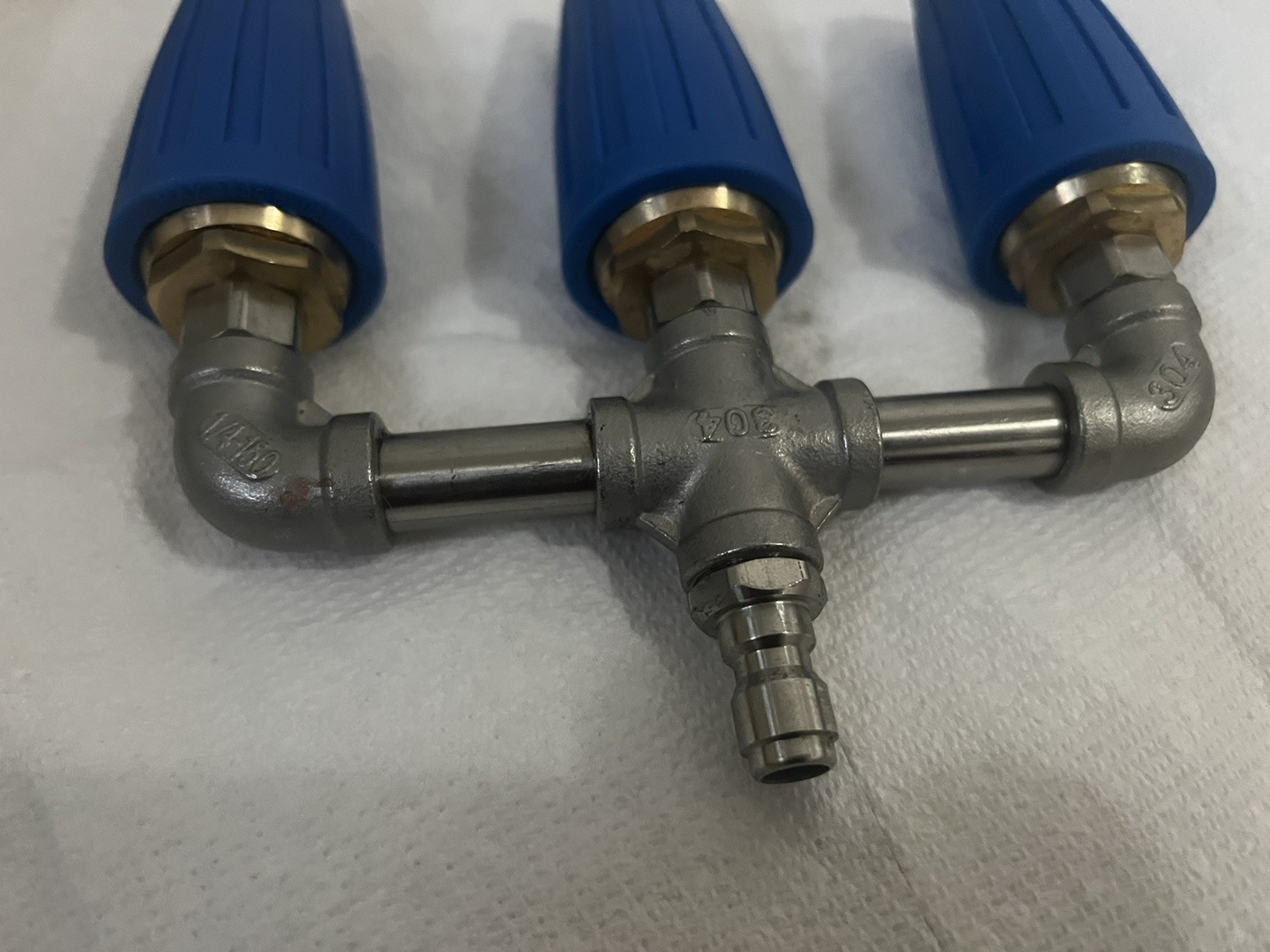 Triple Turbo Pressure Washer Nozzle 4000 PSI 1/4″ Quick Connect M22 Brass Head