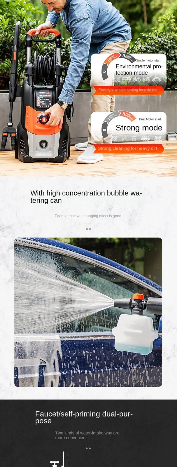 2800W220V Household High-pressure Car Washing Machine/High-pressure Water Gun