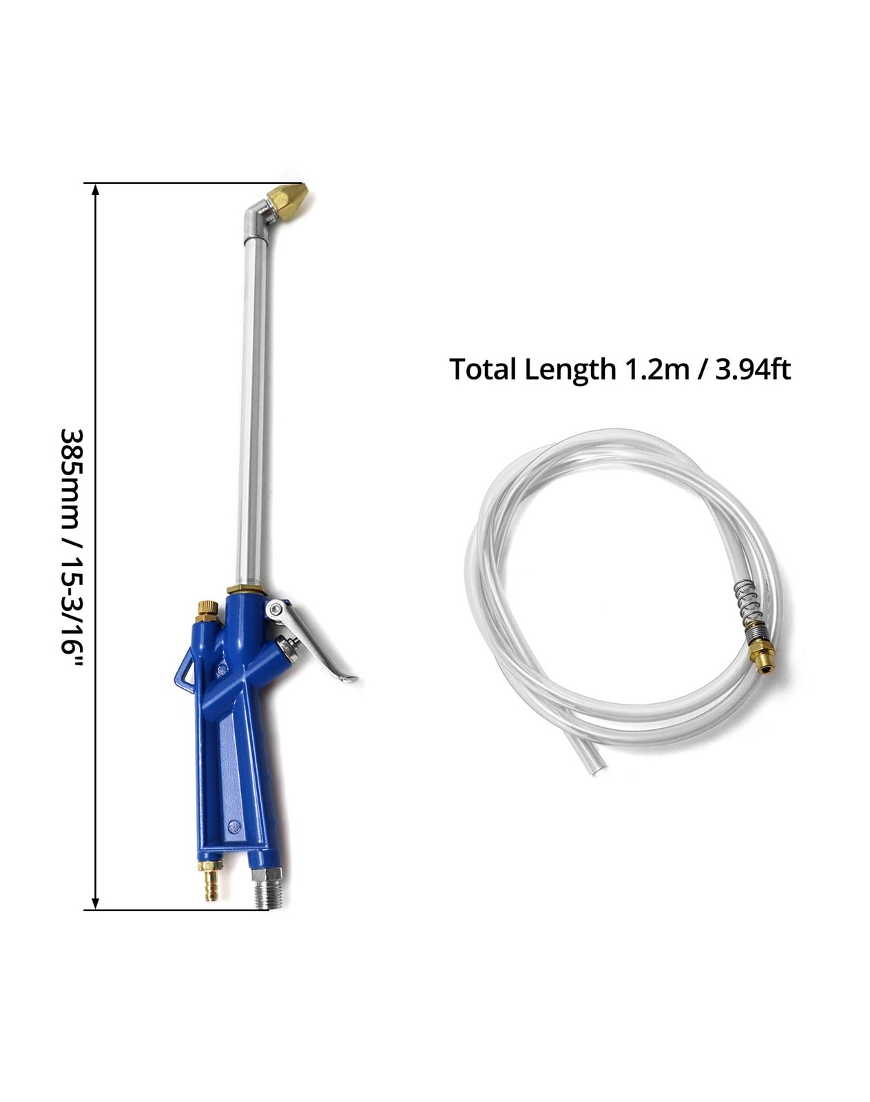 2 Set Air Blow Gun Pneumatic Engine Cleaning Gun with 4Ft Hose, Cleaning Degreas