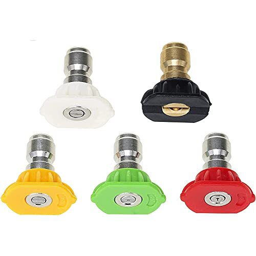 Foam Cannon with 1/4 Inch Quick Connector, 1 Liter, 5 Pressure Washer Nozzle Tip