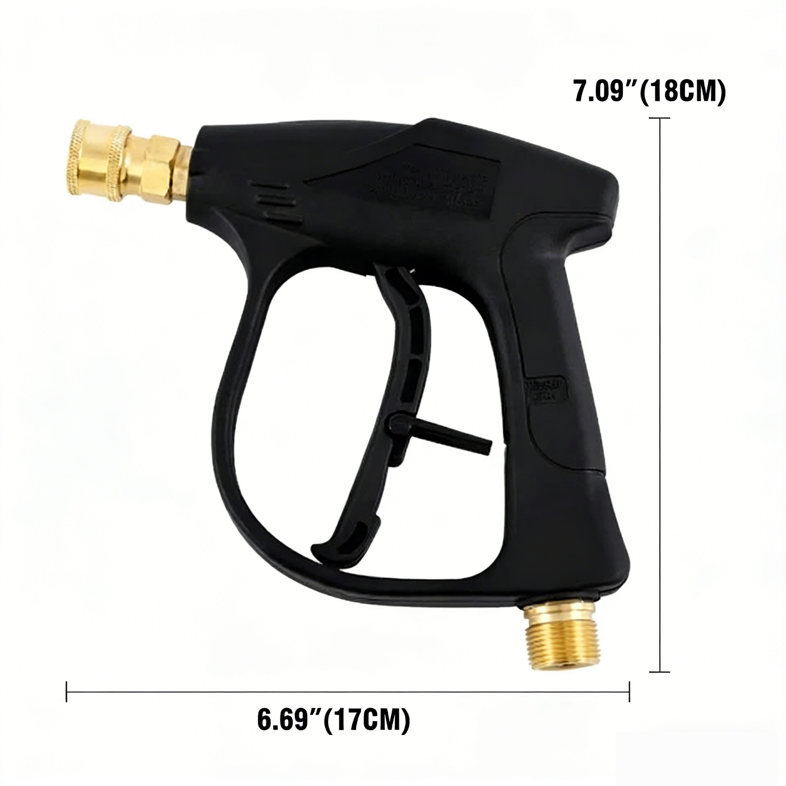 1/4″ High Pressure Washer Gun 4000 PSI Car Wash Foam Spray Short Wand w/5 Nozzle