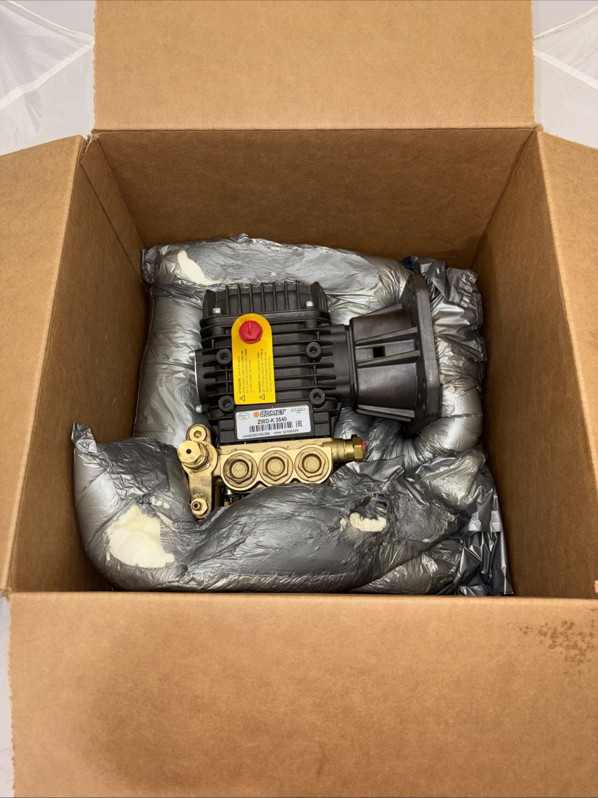 Comet Power Pressure Washer Pump ZWD-K 3540 G, 3.5 GPM, 4000 PSI, 9.5 HP