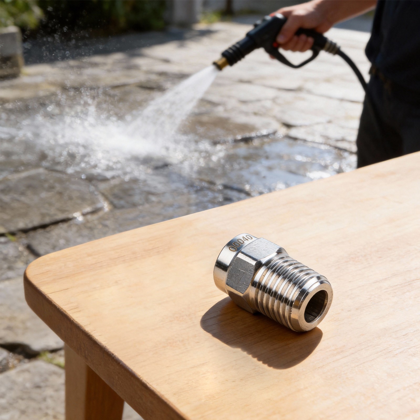 Pressure Washer Jet wash Spray NOZZLE 1/4 meg 0° 15° 25° 40° Sizes 04 1.2mm