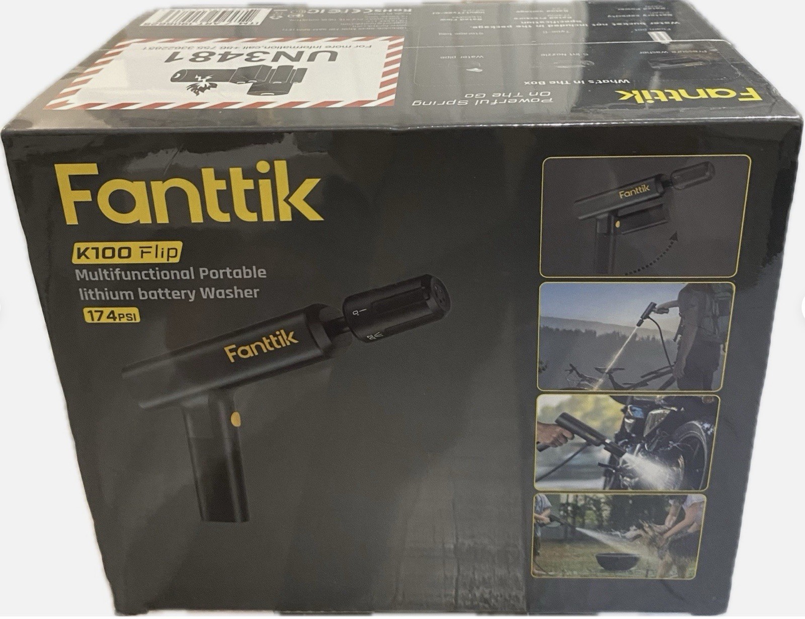 Fanttik K100 Flip Portable Cordless Electric Sprayer, Foldable Pressure Washer.