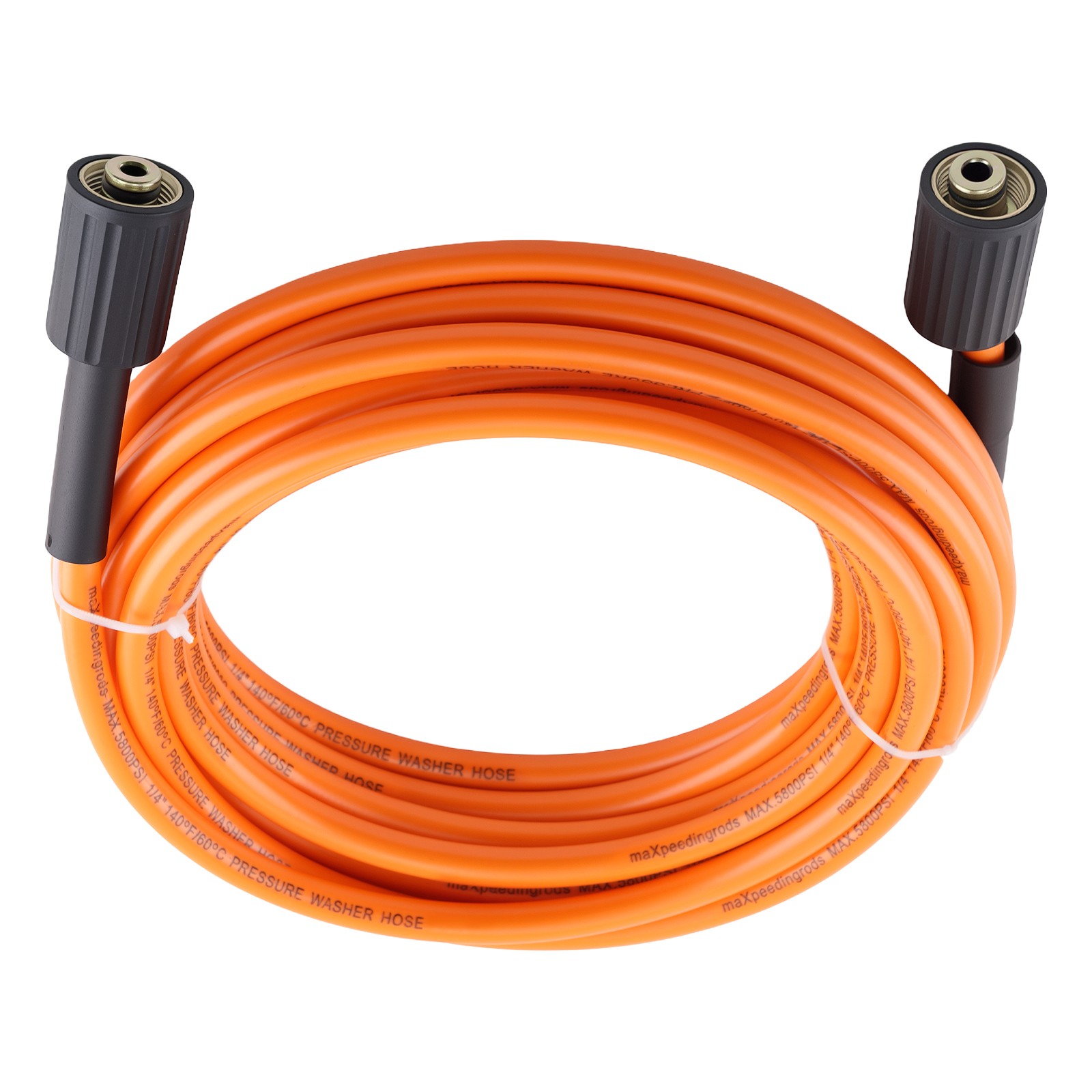 30 Ft 1/4″ High Pressure Washer Hose 5800PSI Power Extension Hose Kink Resistant