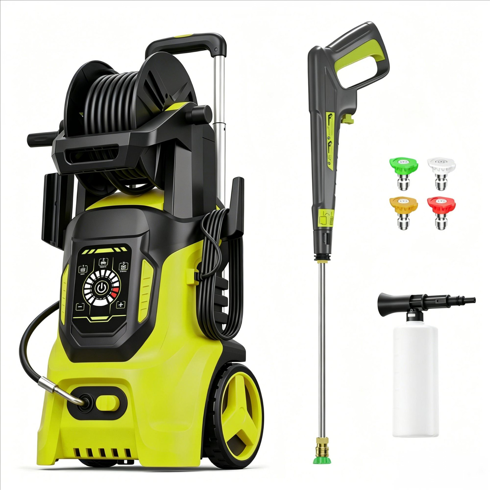 5200PSI 3.6GPM High Power Pressure Washer, 2026 New Adj-3-Level Touch Screen