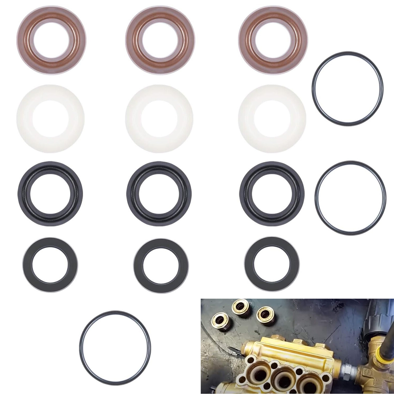 For Comet ZWD ZWD-K Pump Seals 5019.0064.00 5019006400 Pressure Washer Seal Kit