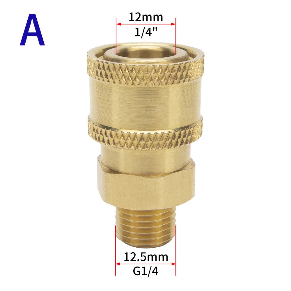 High Pressure Washer Adapter 1/4″ Quick Connector Quick Release Fitting Power Wa