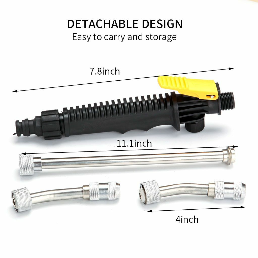 2-In-1 Garden High Pressure Power Washer Nozzle Car Washing Spray Gun Accessory