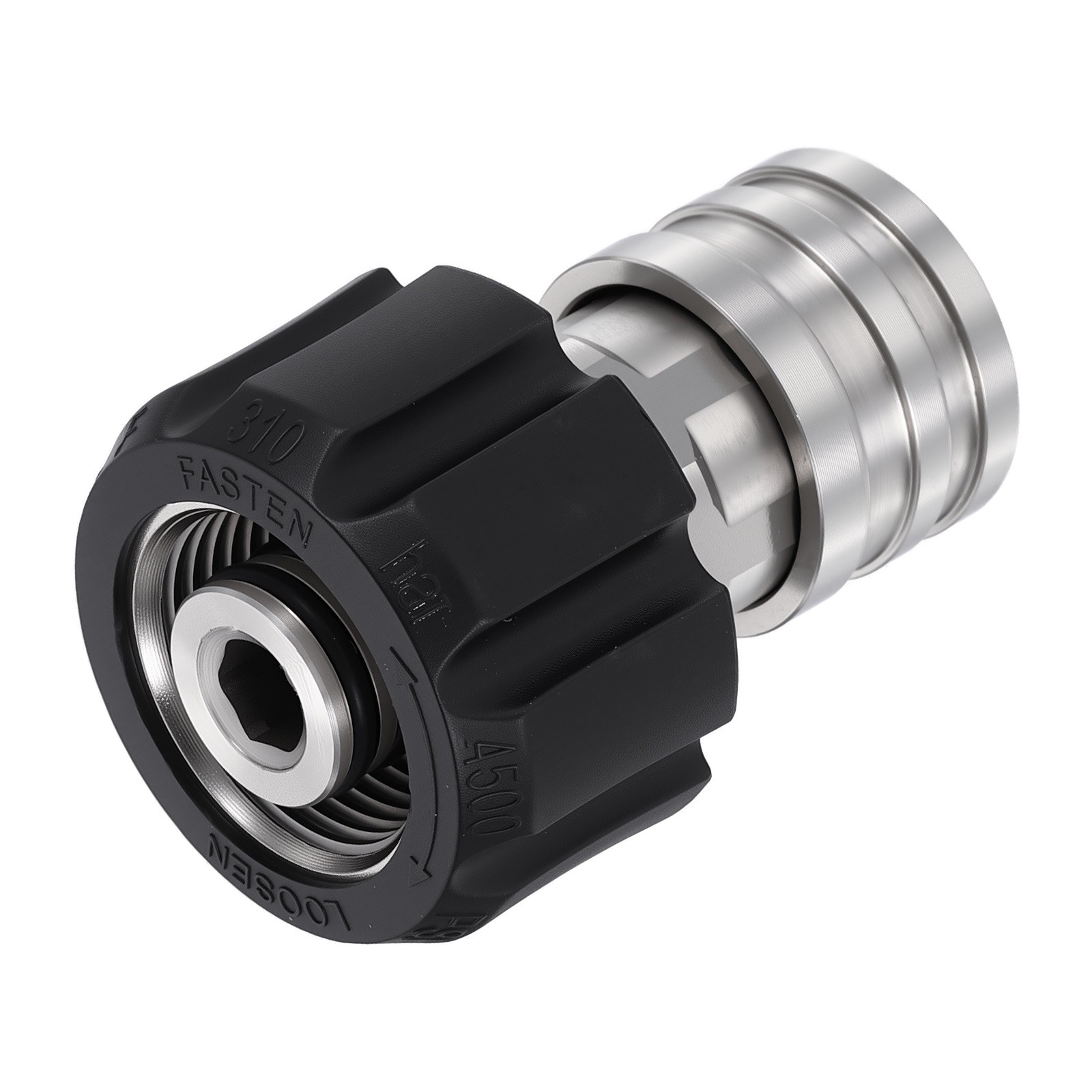 Pressure Washer Adapter M22 14mm Female to 1/4″ Female Quick Plug Fittings