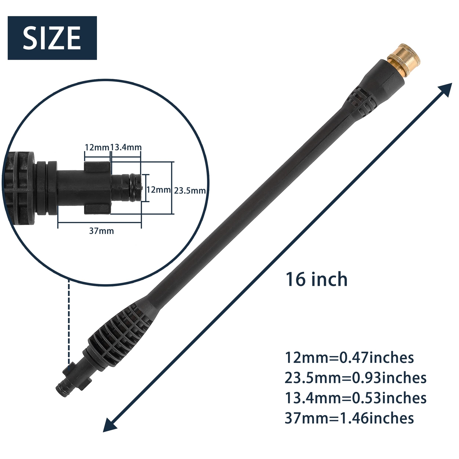 High-Pressure Washer Gun with Jet Wand 5 Nozzle Tips for Electric Power Washers