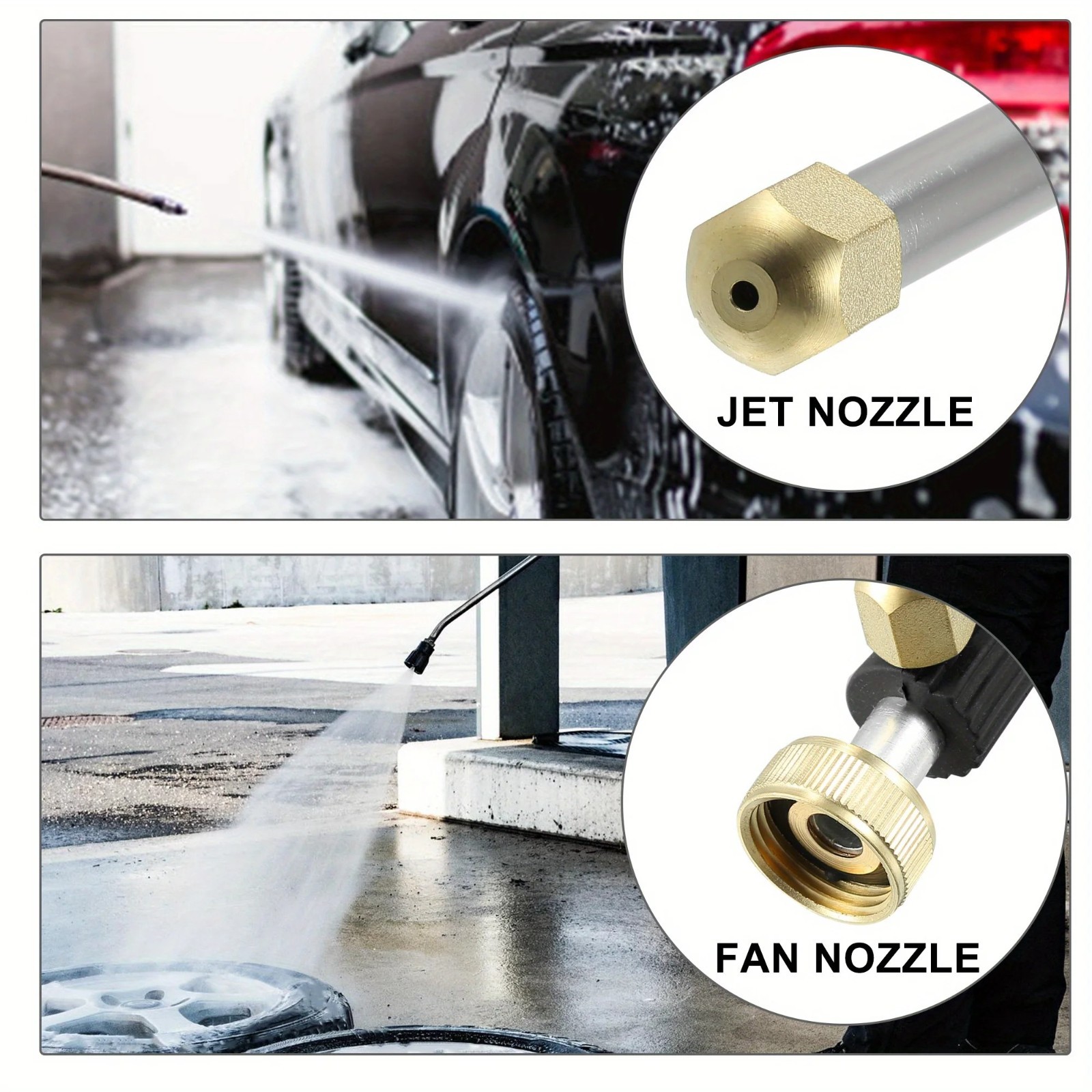 Car High Pressure Water Spray Gun 46CM Jet Washer Nozzle Wand Garden Cleaning