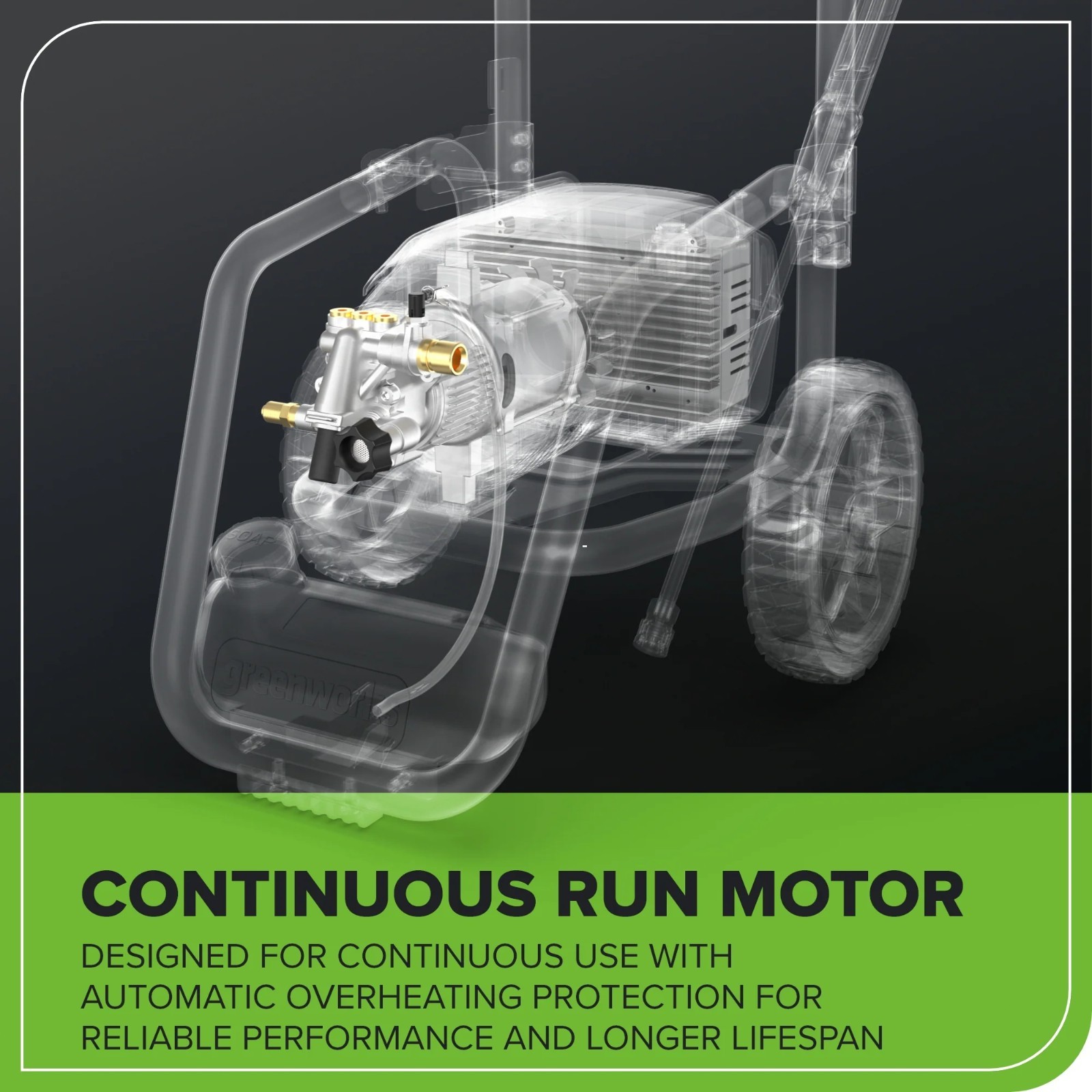 Greenworks 2700 PSI 1.2 GPM Cold Water Electric Pressure Washer