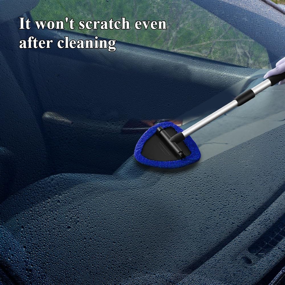 QZTYTY Windshield Cleaning Tool, Car Window Cleaner, 5.9*5.3*7.8inches, Blue