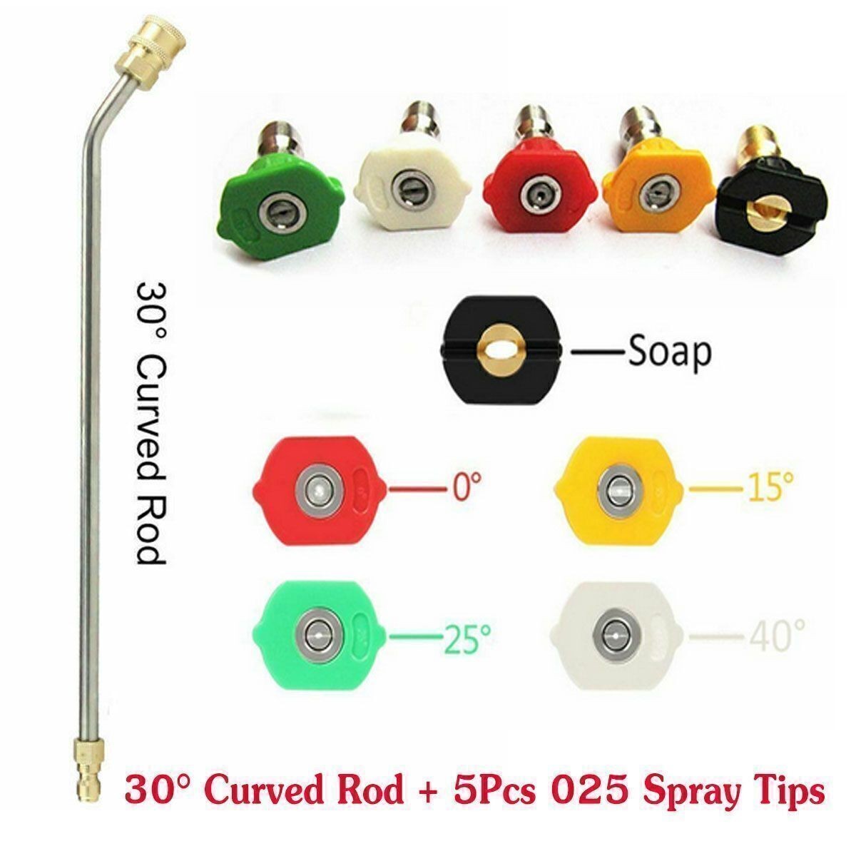 High Pressure Washer Extension Wand turbo nozzle 1/4″ Quick Connect Spray Nozzle