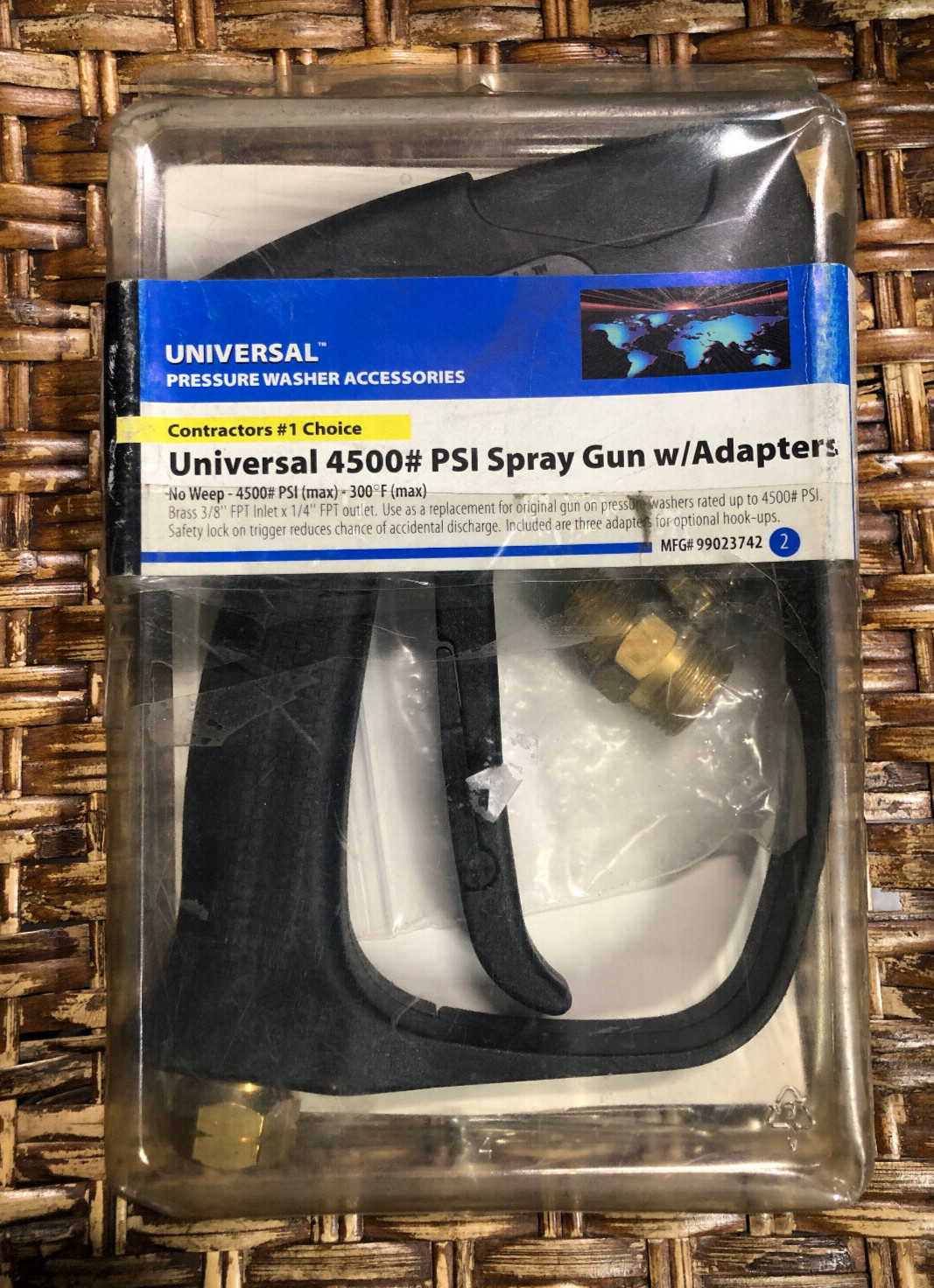 UNIVERSAL 4500 PSI SPRAY GUN for Commercial Pressure Washer (Made in Italy)