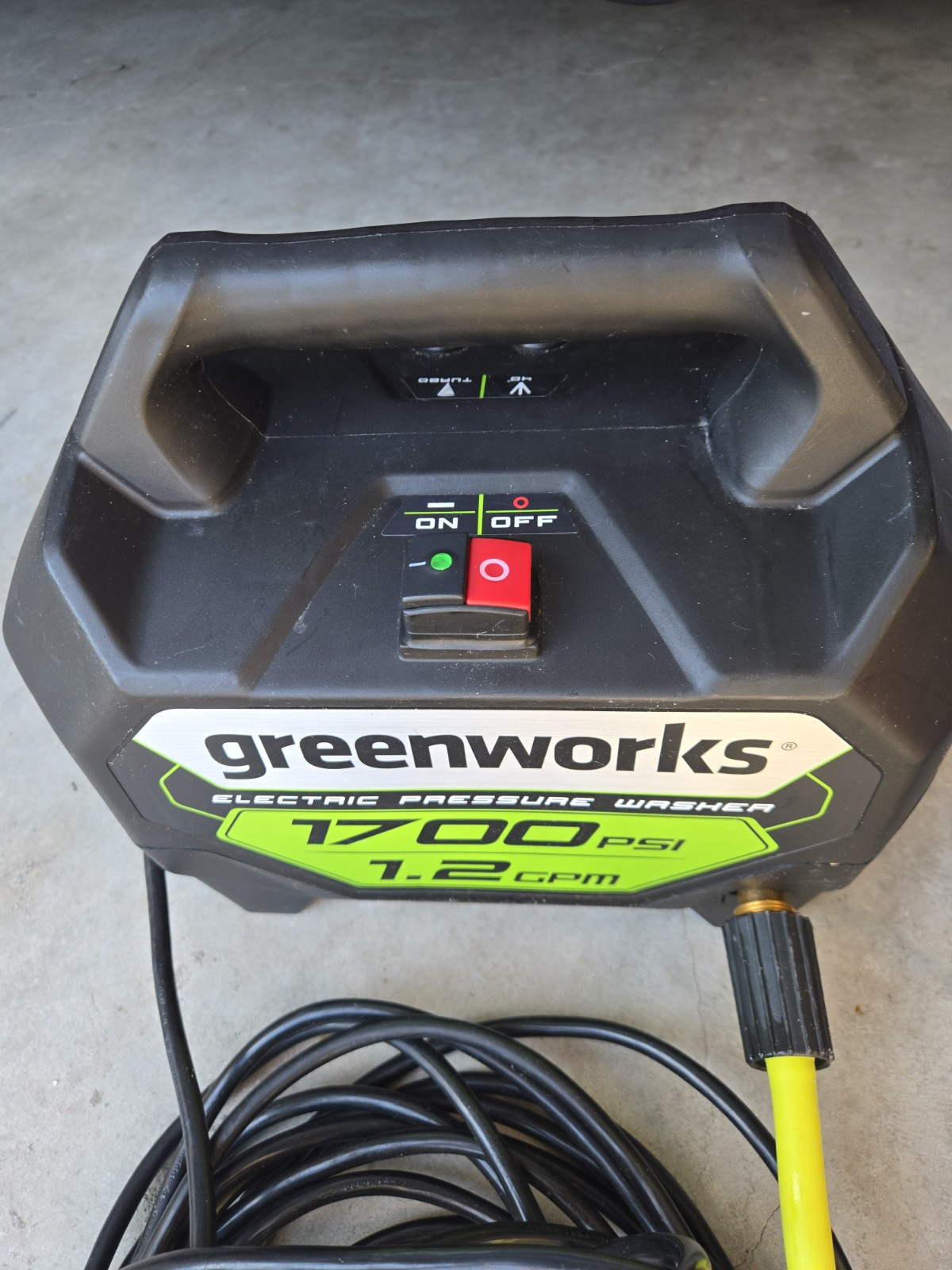 Greenworks 1700-PSI 1.2-GPM W/ MTM Hydro Spray Gun