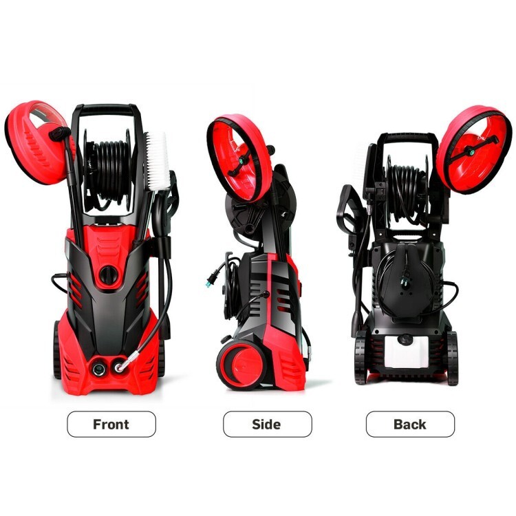 3000PSI Electric High Pressure Power Washer Water w/5Nozzle & pressure Hose Reel