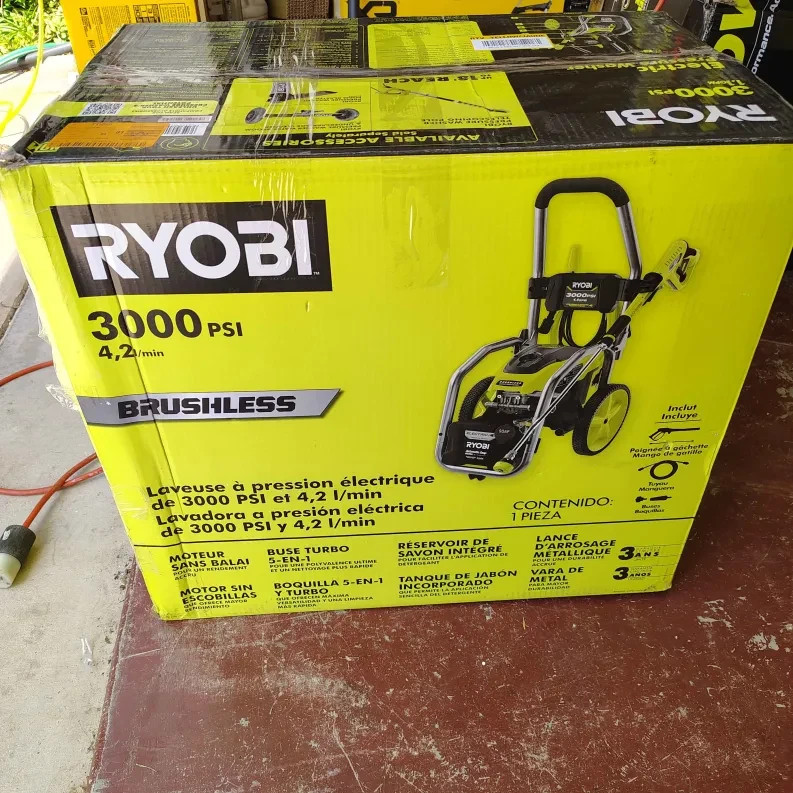 RYOBI 3000 PSI 1.1 GPM Cold Water Electric Pressure Washer RY