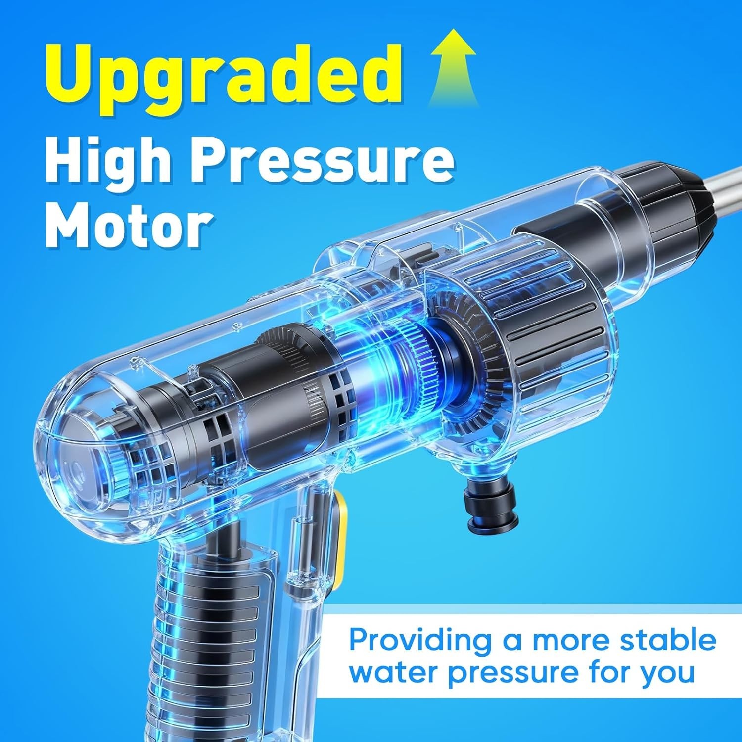 Handheld 600PSI Cordless Pressure Washer with 6 Modes & Battery Level Display