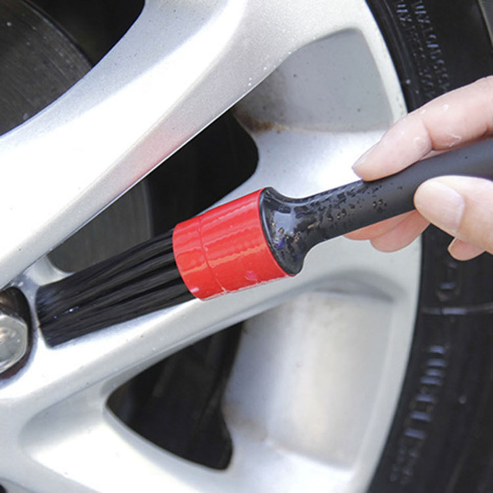 Car Detail Brush Cleaning Brush 5-Piece Bristles Wheel Hub Interior Accessories